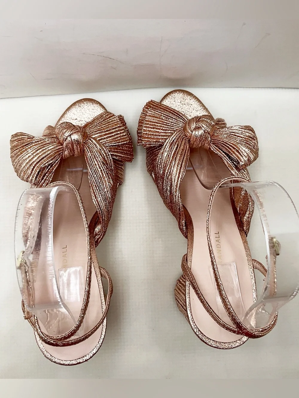 🆕{Loeffler Randall} Camellia Dune Metallic Copper Sandals